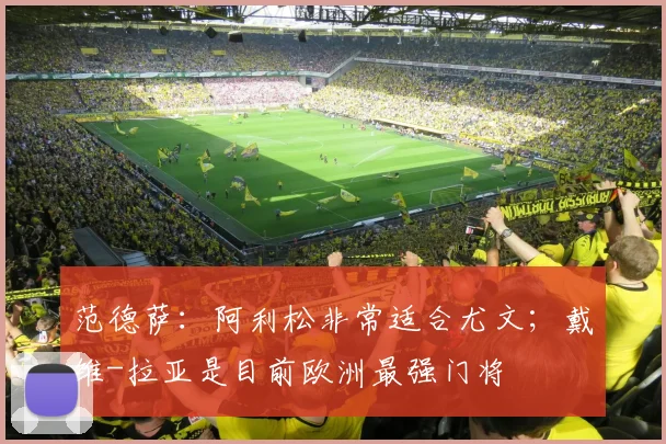 范德萨：阿利松非常适合尤文；戴维-拉亚是目前欧洲最强门将